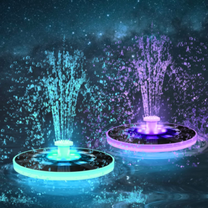 Solar Lighted Bird Bath | Solar Fountain Lights