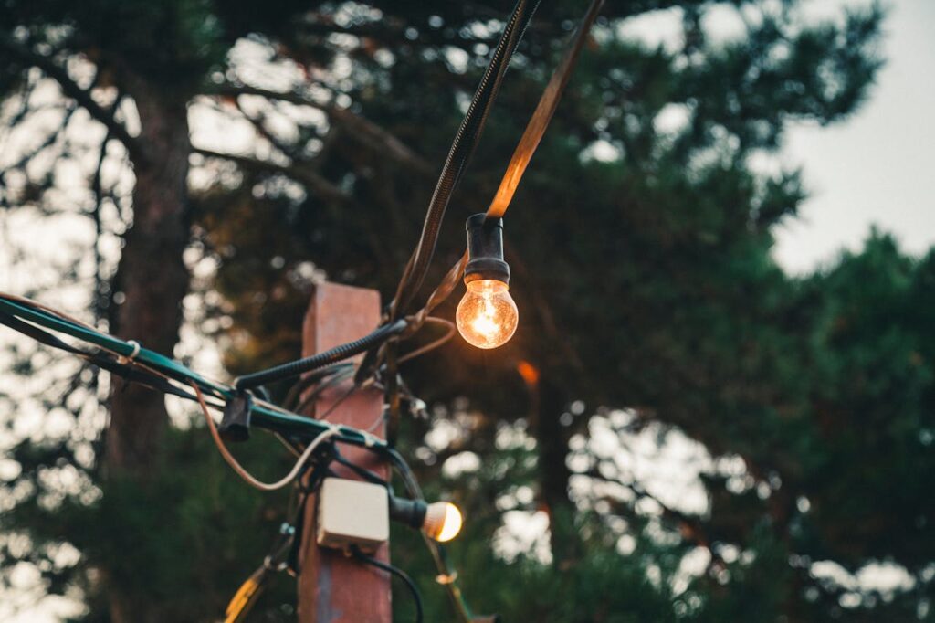 Solar festoon lights