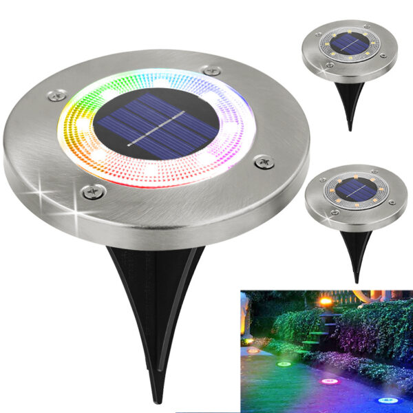 Flat Solar Puck Light