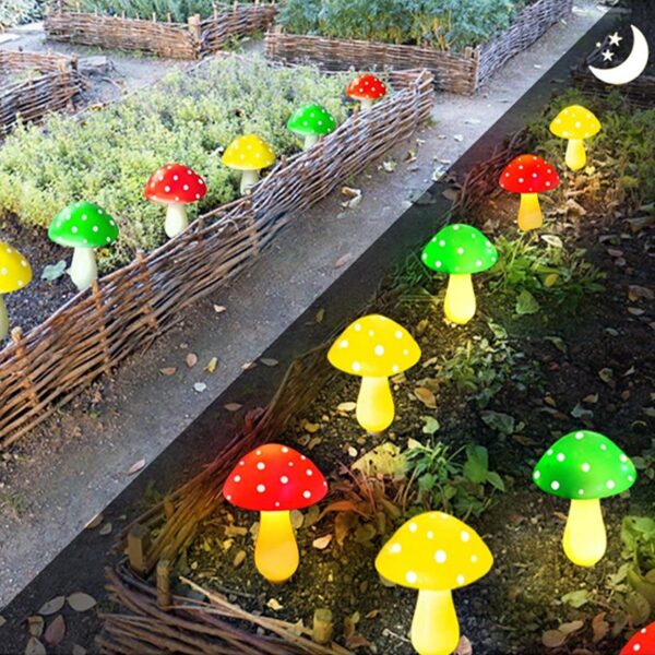 Solar Mushroom Lights