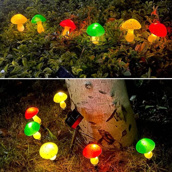 Solar Mushroom Lights