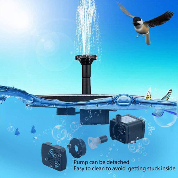 Solar Bird Bath Fountain