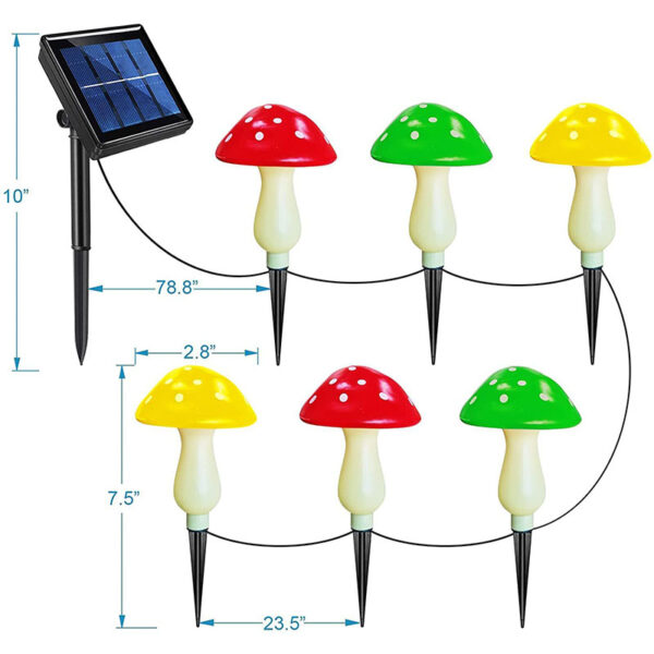 Solar Mushroom Lights