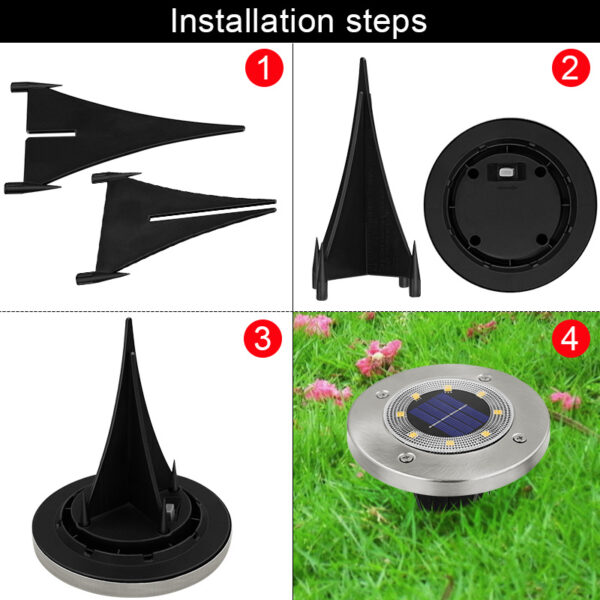 Flat Solar Puck Light