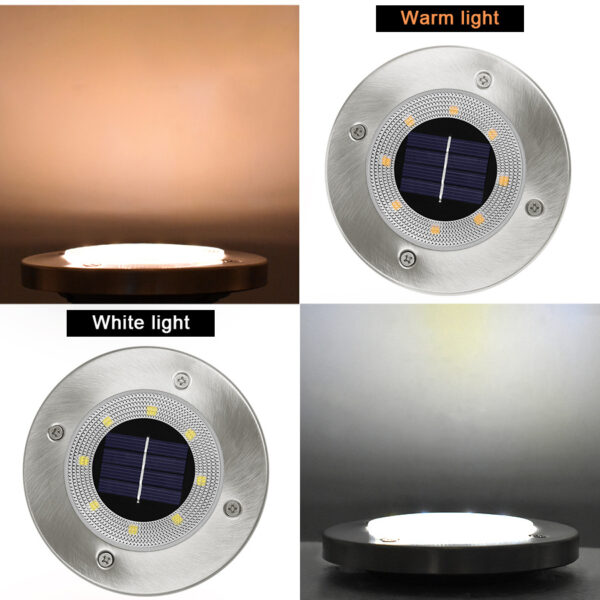 Flat Solar Puck Light