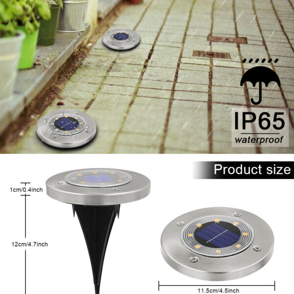 Flat Solar Puck Light