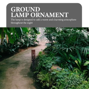 2 pcs Solar LED Ground Lamp - Easy Install, Durable, Warm Light