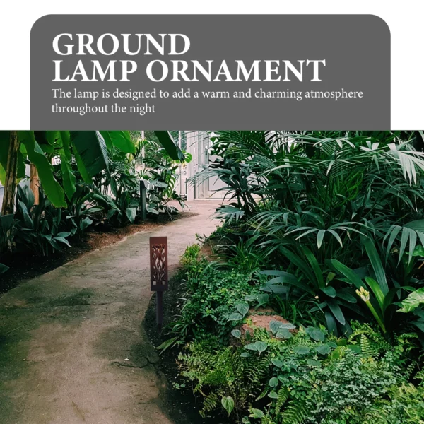 2 pcs Solar LED Ground Lamp - Easy Install, Durable, Warm Light