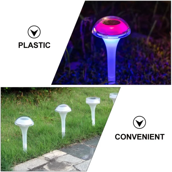 2pcs Solar Mushroom Lights - Outdoor Garden & Patio Lighting - Image 3