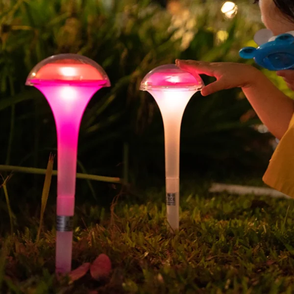 2pcs Solar Mushroom Lights - Outdoor Garden & Patio Lighting - Image 5