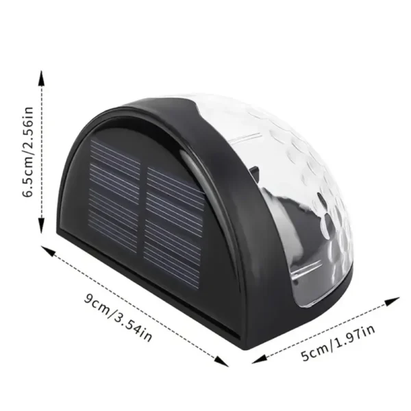6LED Solar Staircase Lights - Waterproof Outdoor Wall Lights - Image 6