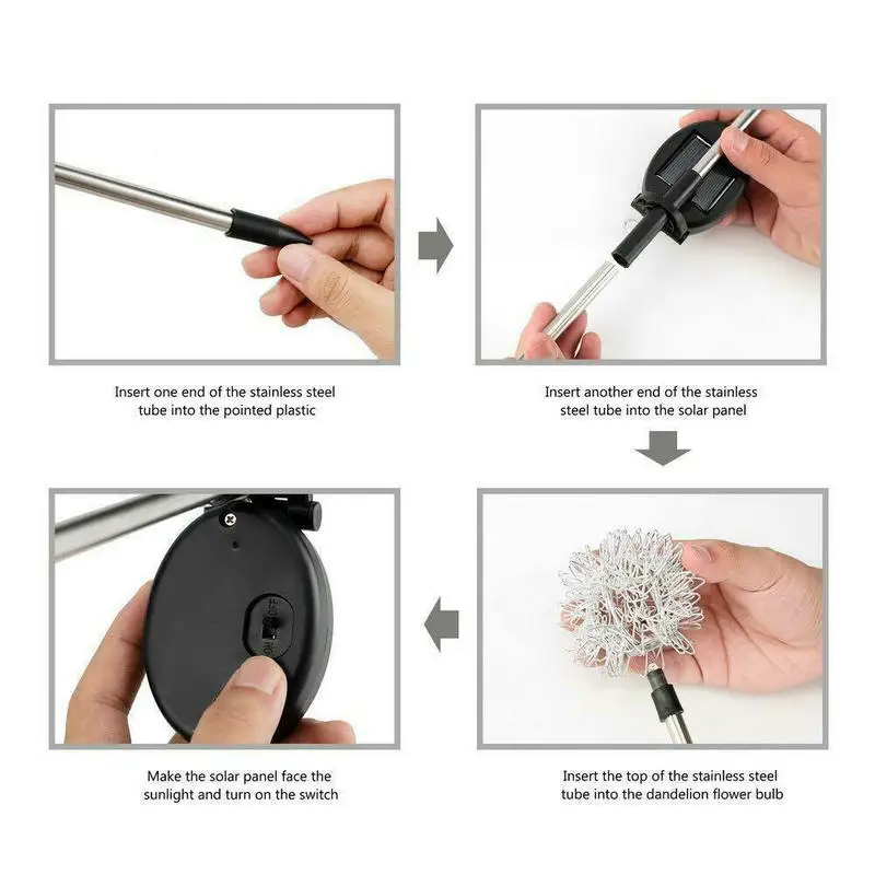 Color Changing Solar Dandelion LED Garden Stake Lights