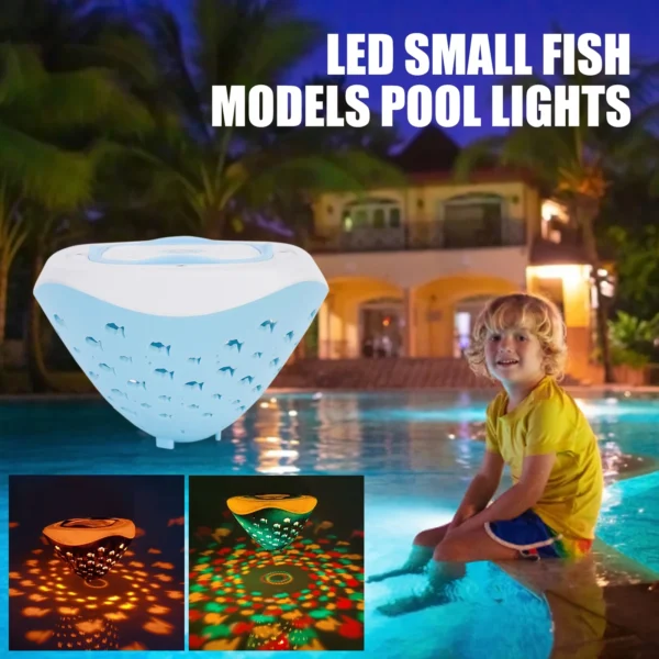 Floating Pool Lights - 4 Colors 5 Modes Waterproof Underwater Lights - Image 5