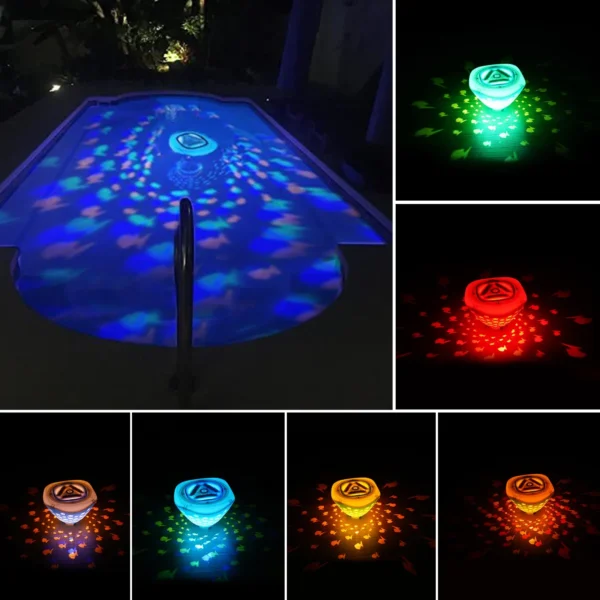 Floating Pool Lights - 4 Colors 5 Modes Waterproof Underwater Lights - Image 6