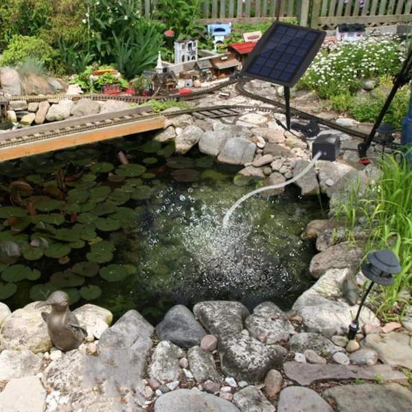 Portable Solar Oxygen Pump for Aquarium and Pond Aeration