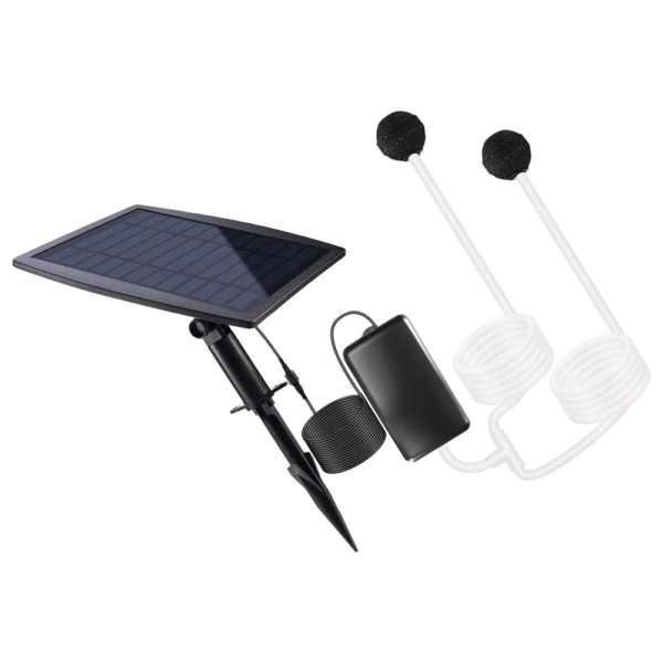 Portable Solar Oxygen Pump for Aquarium and Pond Aeration - Image 2