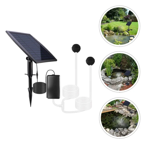Portable Solar Oxygen Pump for Aquarium and Pond Aeration - Image 5
