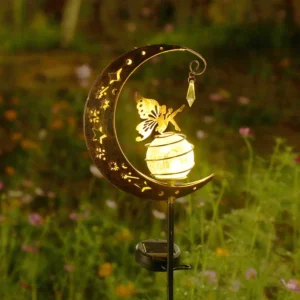 Solar Light Moon Fairy Lamp for Outdoor Garden Decoration