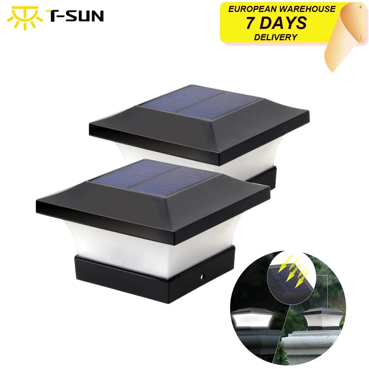 Solar Mailbox Light - Elegant Solar Fixture with Automatic Control
