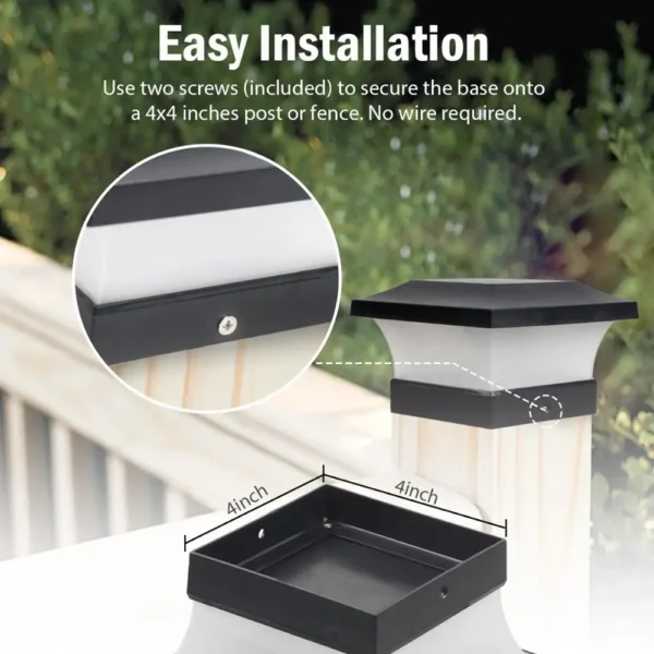 Solar Mailbox Light - Elegant Solar Fixture with Automatic Control - Image 2