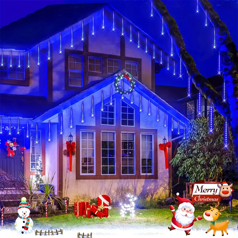 Solar Meteor Shower Lights for Holiday Decoration - 30/50cm