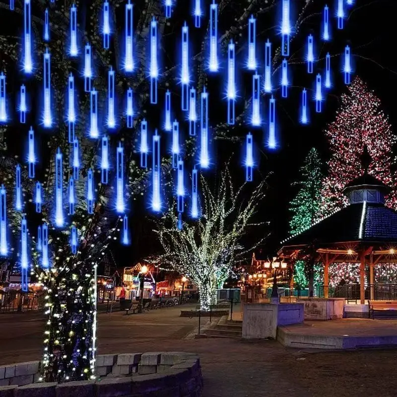 Solar Meteor Shower Lights for Holiday Decoration - 30/50cm