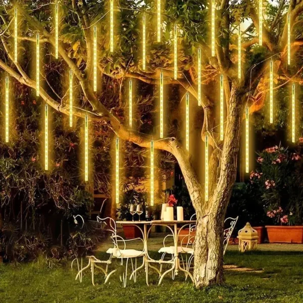 Solar Meteor Shower Lights for Holiday Decoration - 30/50cm - Image 3