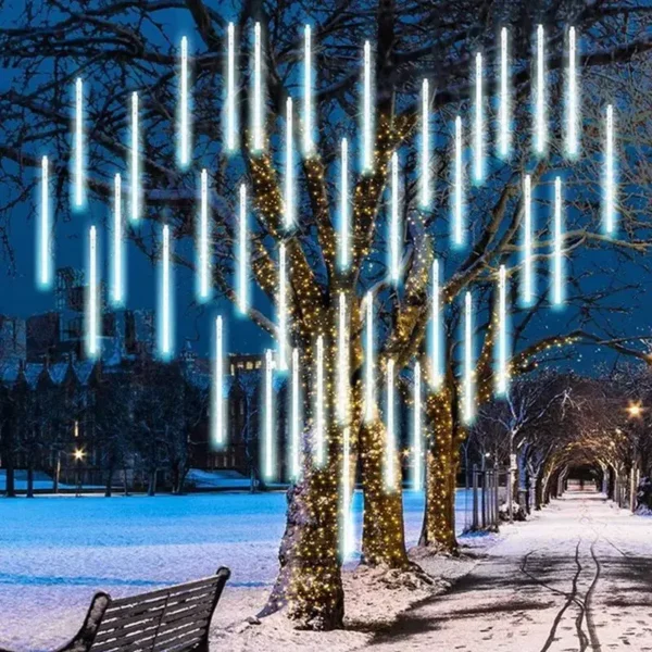 Solar Meteor Shower Lights for Holiday Decoration - 30/50cm - Image 4