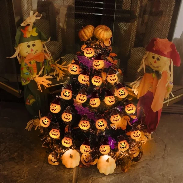 Solar Pumpkin Lights for Outdoor Halloween Decorations - Image 3