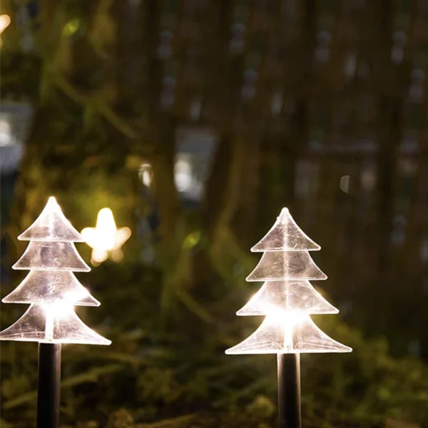 Solar Stake Light - Star Christmas Tree Snowflake for Garden Decor - Image 2