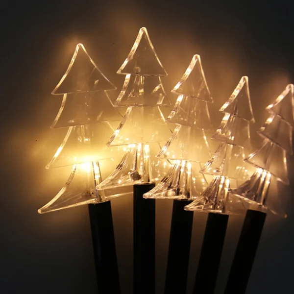 Solar Stake Light - Star Christmas Tree Snowflake for Garden Decor - Image 3