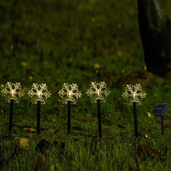 Solar Stake Light - Star Christmas Tree Snowflake for Garden Decor - Image 6