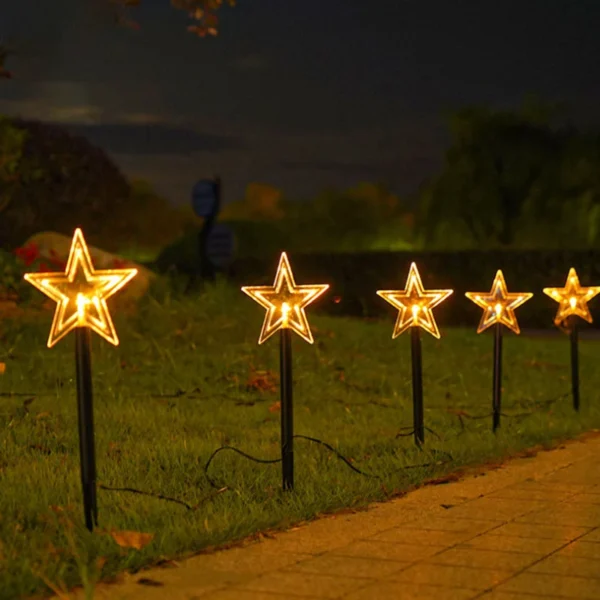 Solar Stake Light - Star Christmas Tree Snowflake for Garden Decor - Image 7