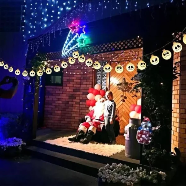 Solar String Lights - Nightmare Before Christmas Halloween Decor - Image 4