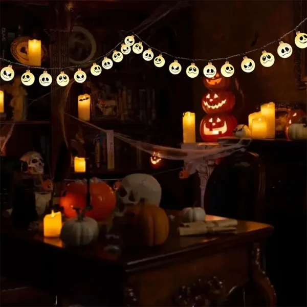 Solar String Lights - Nightmare Before Christmas Halloween Decor - Image 5