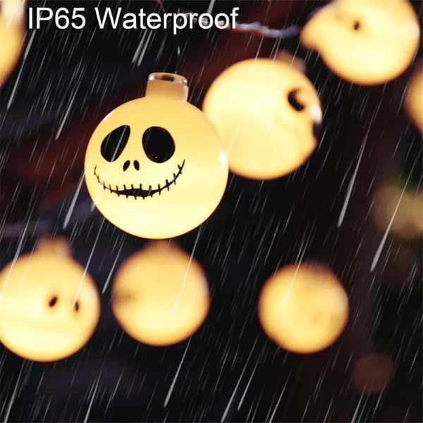Solar String Lights - Nightmare Before Christmas Halloween Decor - Image 2