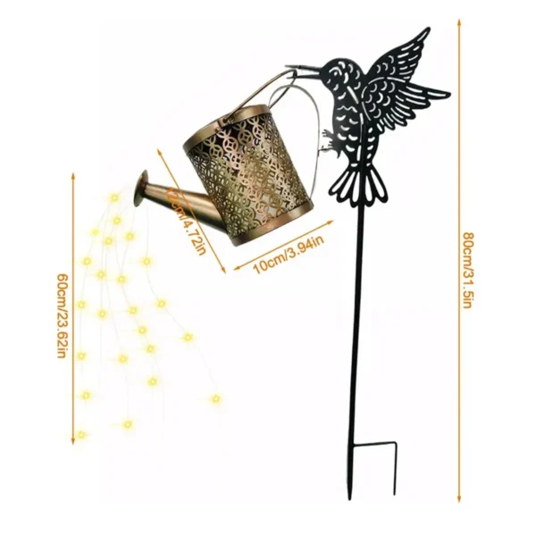 Solar Watering Can Light - Waterproof Outdoor Hanging Decoration - Image 2