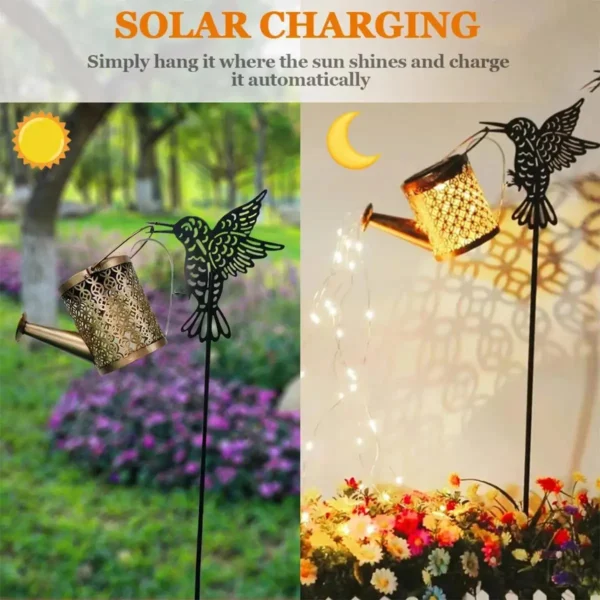 Solar Watering Can Light - Waterproof Outdoor Hanging Decoration - Image 3
