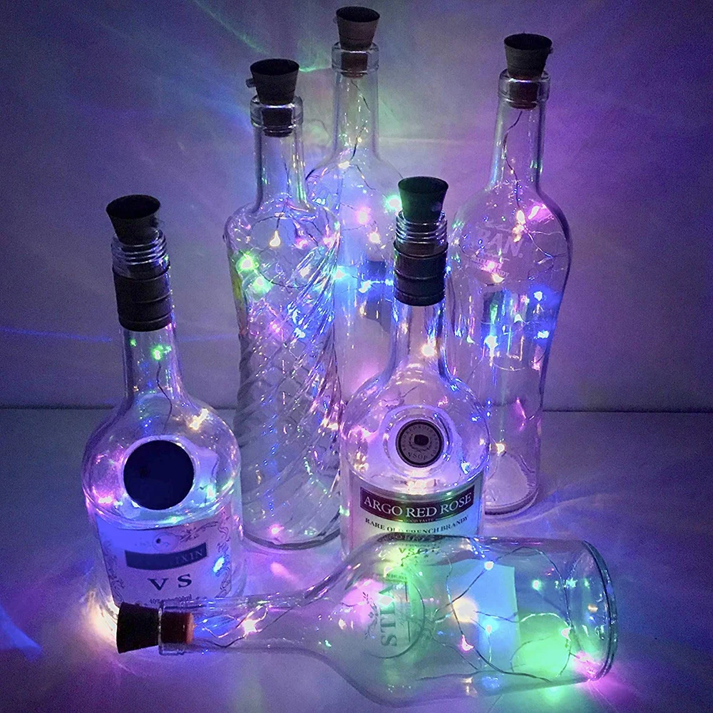 Solar Wine Bottle Lights for Outdoor DIY Night Lighting