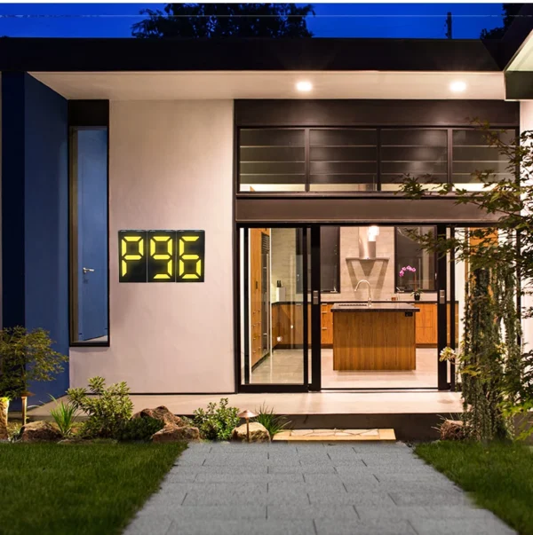 Solar House Number Light – Customizable Solar Address Plaque LED - Image 11