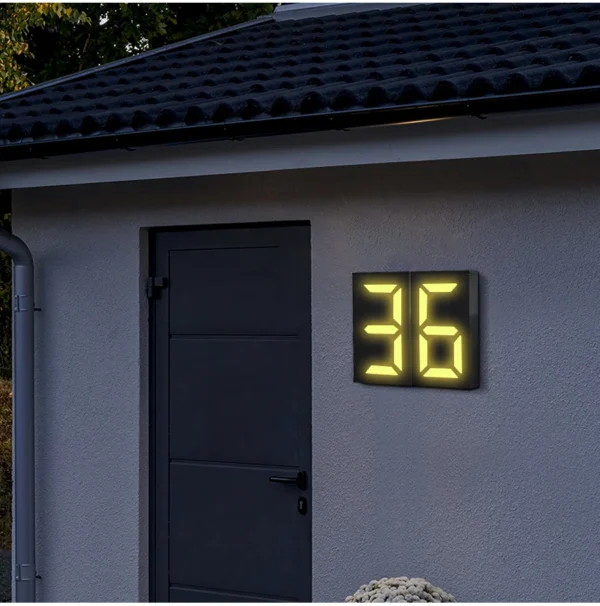 Solar House Number Light – Customizable Solar Address Plaque LED - Image 12