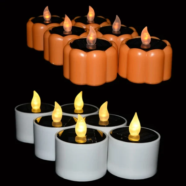 Solar Candle Light – Flickering LED Tea Lights for Home & Garden - Image 2