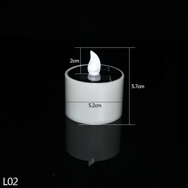 Solar Candle Light – Flickering LED Tea Lights for Home & Garden - Image 7