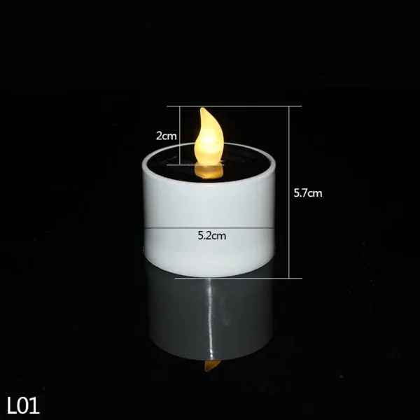 Solar Candle Light – Flickering LED Tea Lights for Home & Garden - Image 9