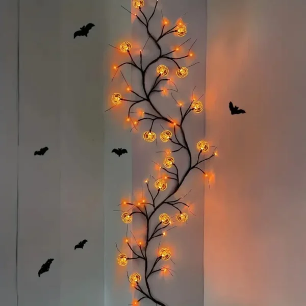 54LED Waterproof Halloween Pumpkin String Light for Party Decor - Image 4
