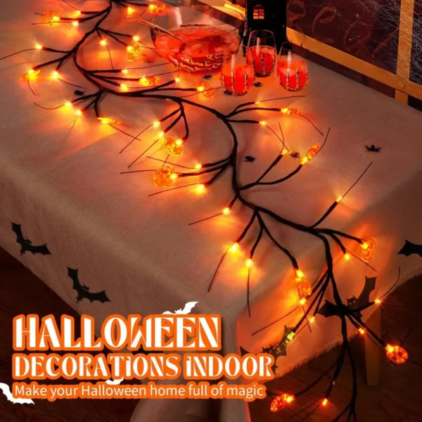 54LED Waterproof Halloween Pumpkin String Light for Party Decor - Image 2
