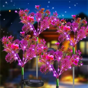 Solar Phalaenopsis Flower Light - Decorative Outdoor Garden Light