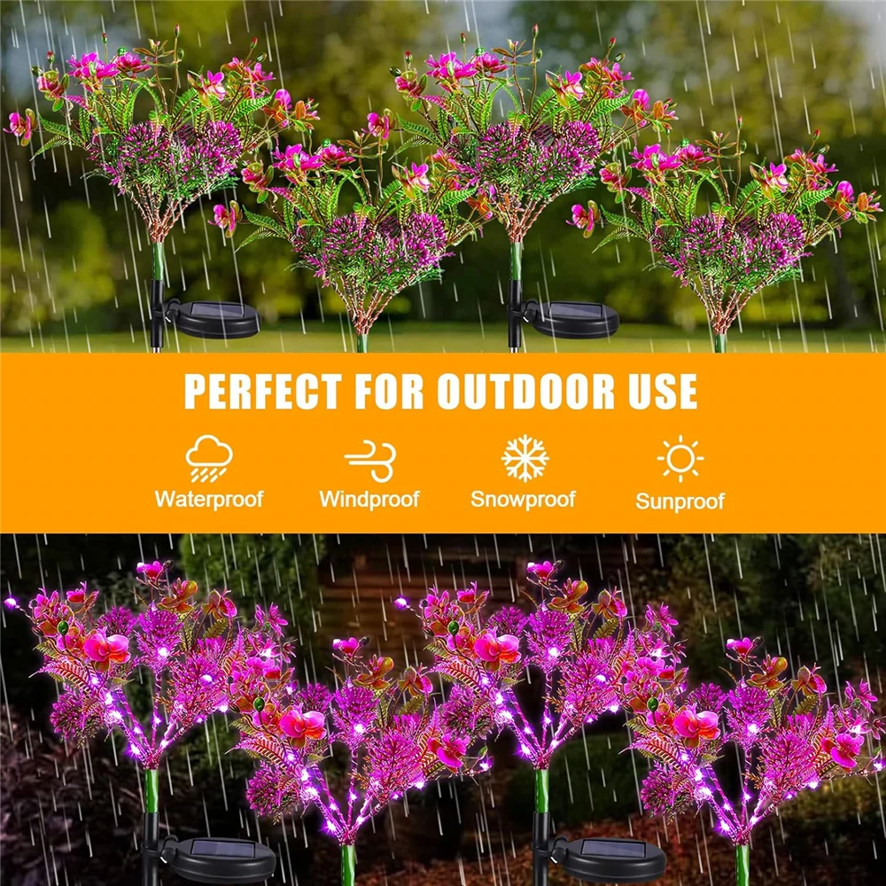 Solar Phalaenopsis Flower Light - Decorative Outdoor Garden Light - Image 5