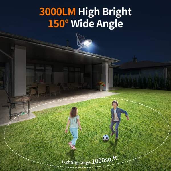 2025 3000LM Solar Motion Sensor Light - Waterproof Outdoor Lamp - Image 3