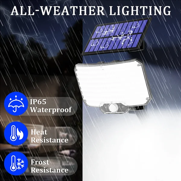 234 LEDs Solar Wall Lights with Remote Control - 3 Modes, IP65 - Image 5